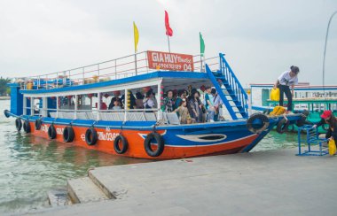 Vietnam. Hoi An. Şehrin güzel bir manzarası.