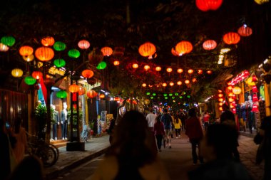 Vietnam. Hoi An. Şehrin güzel bir manzarası.
