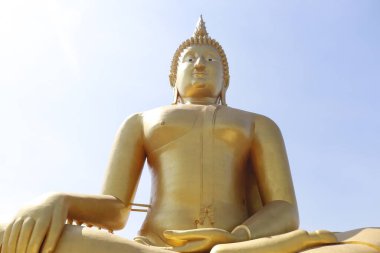 Ang Thong, Thialand 'daki Buda anıtının kısmi görüntüsü