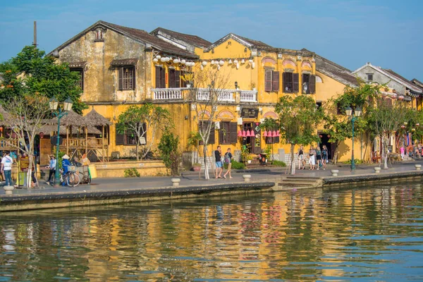 Vietnámban Hahó Gyönyörű Kilátás Városra — Stock Fotó