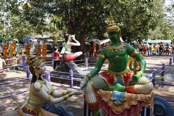 Thailand Ang String Wat Muang Tempel — Stockfoto