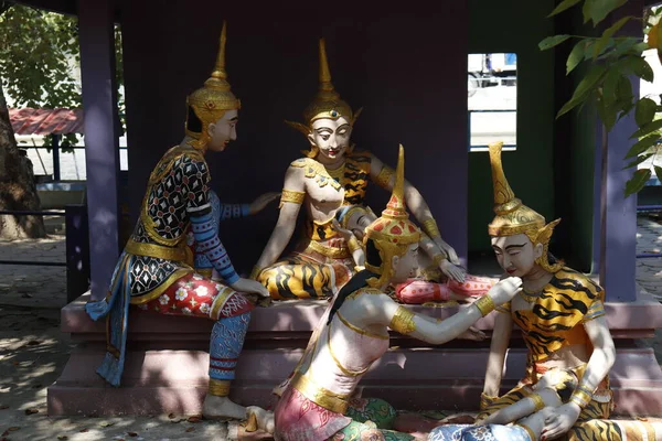 Thajsko Ang Thong Pohled Chrám Wat Muang — Stock fotografie