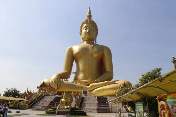 Tayland Altın Buda Nın Dev Anıtı — Stok fotoğraf