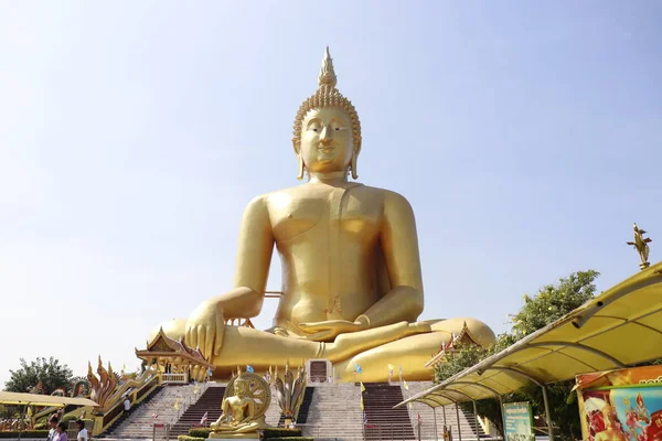 Riesiges Monument Des Goldenen Buddha Thailand — Stockfoto