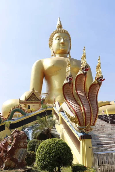 Ταϊλάνδη Ανγκ Θονγκ Μια Άποψη Του Ναού Wat Muang — Φωτογραφία Αρχείου