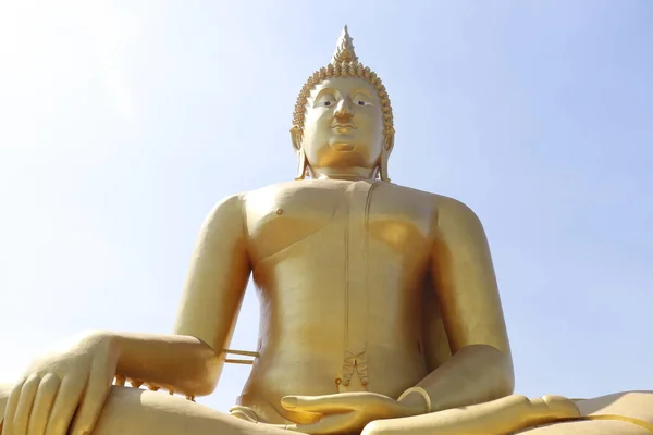 Gedeeltelijke Afbeelding Van Boeddha Monument Ang Thialnd — Stockfoto