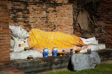 Tayland. Ayutthaya. Wat Yai Chai Mongkhol Tapınağı.