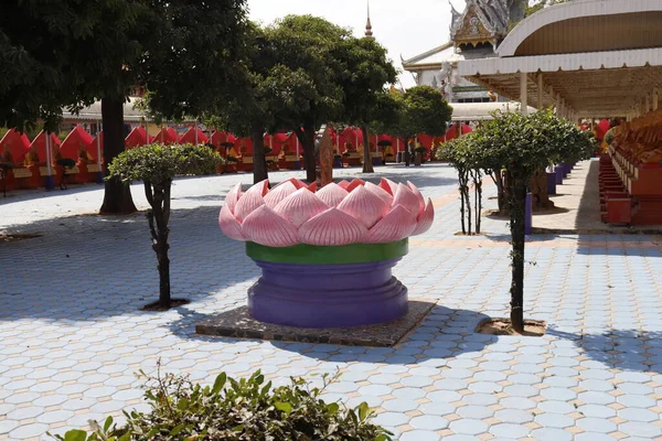 Tailandia Ang Thong Una Vista Del Templo Wat Muang — Foto de Stock