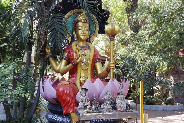 Estátua Buda Ouro Ayutthaya Tailândia — Fotografia de Stock