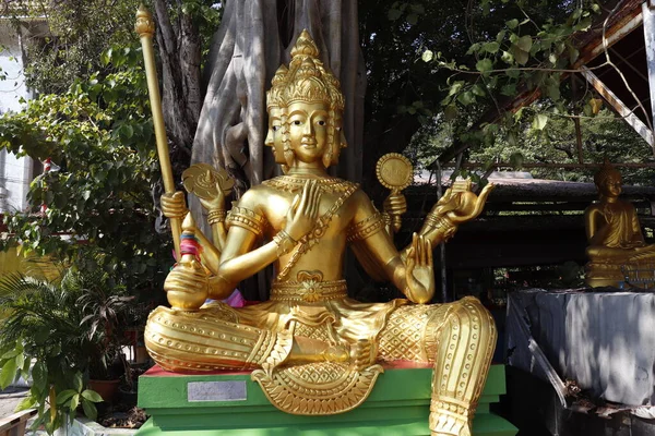 Golden Buddha Statue Ayutthaya Thailand — Stock Photo, Image