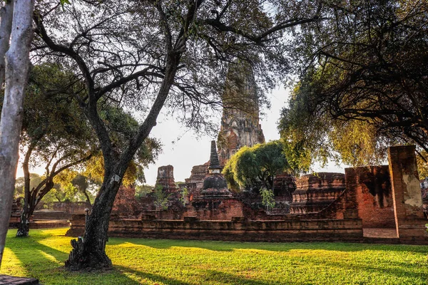 Tempio Tradizionale Buddista Asiatico Ayutthaya Thailandia — Foto Stock