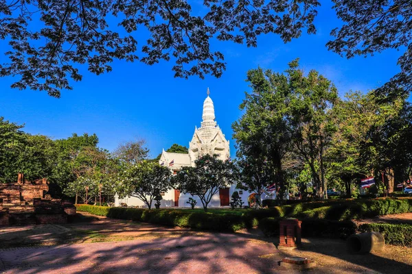 Asya Budist Geleneksel Tapınağı Ayutthaya Tayland — Stok fotoğraf