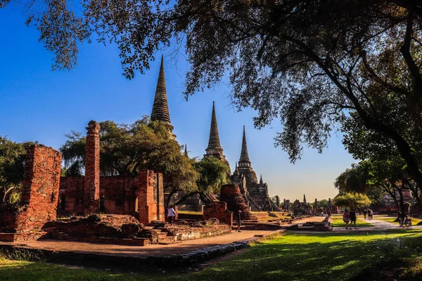 泰国Ayutthaya亚洲佛教传统寺庙 — 图库照片