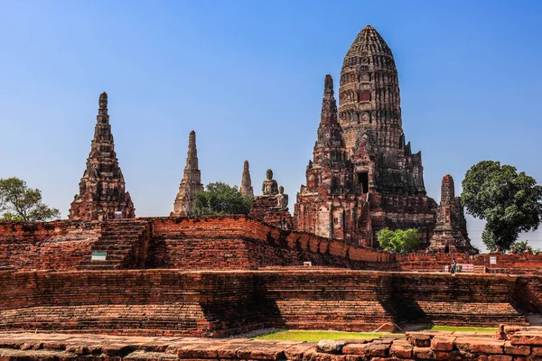 Templo Antigo Budista Ayutthaya Tailândia — Fotografia de Stock