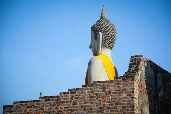 Thaiföld Ajutthaja Wat Yai Chai Mongkhol Templom — Stock Fotó