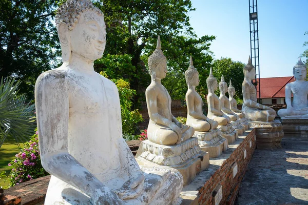 Thailand Ayutthaya Wat Yai Chai Mongkhol Tempel — Stockfoto