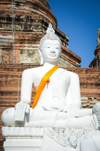 Thailandia Ayutthaya Tempio Wat Yai Chai Mongkhol — Foto Stock