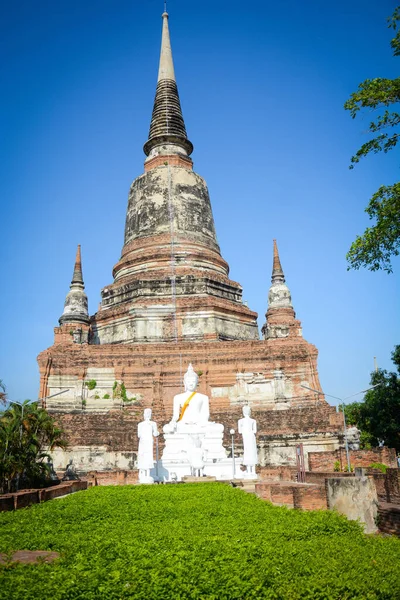 Thaiföld Ajutthaja Wat Yai Chai Mongkhol Templom — Stock Fotó