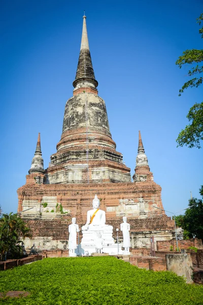 Thaiföld Ajutthaja Wat Yai Chai Mongkhol Templom — Stock Fotó