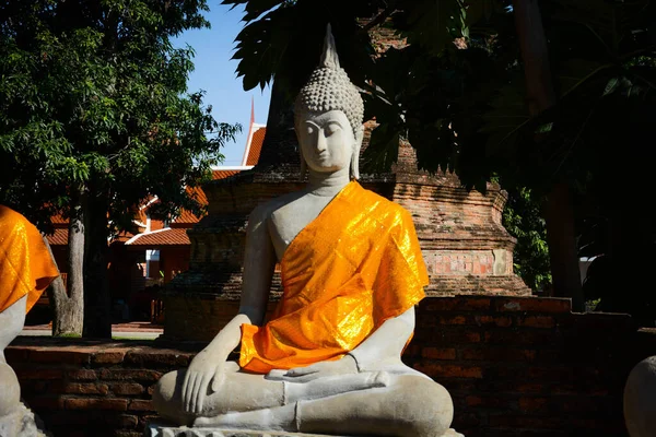 Tailandia Ayutthaya Templo Wat Yai Chai Mongkhol — Foto de Stock