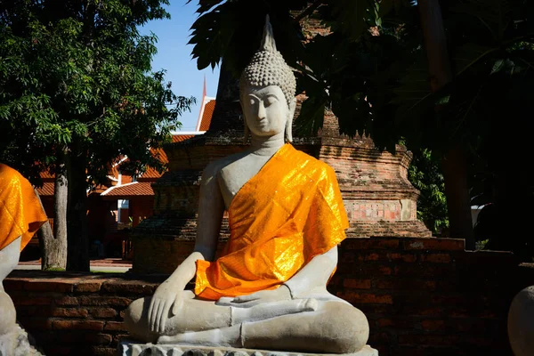 Thailand Ayutthaya Wat Yai Chai Mongkhol Tempel — Stockfoto