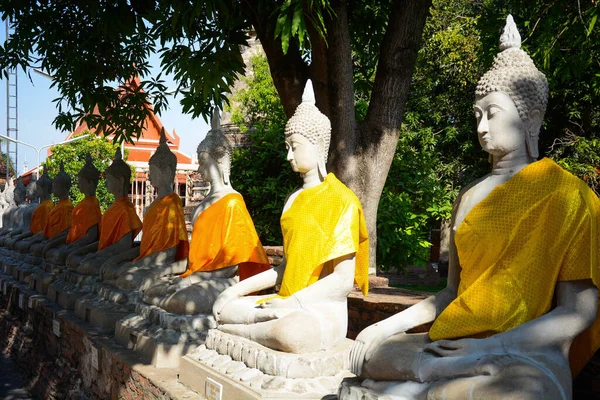 Tailandia Ayutthaya Templo Wat Yai Chai Mongkhol — Foto de Stock