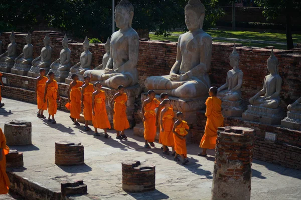 Thailand Ayutthaya Ein Blick Auf Den Tempel Wat Yai Chai — Stockfoto