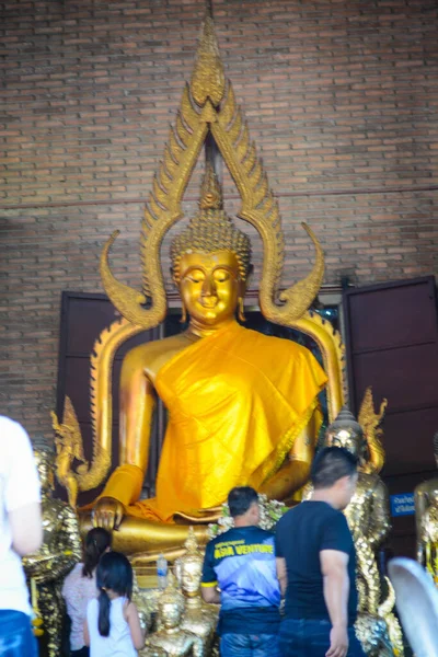 Thailand Ayutthaya Ein Blick Auf Den Tempel Wat Yai Chai — Stockfoto