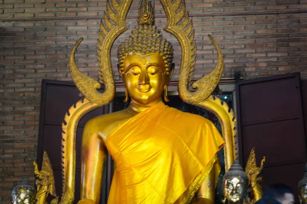 Tajlandia Ayutthayę Widok Wat Yai Chai Mongkhol Rozciągacz — Zdjęcie stockowe