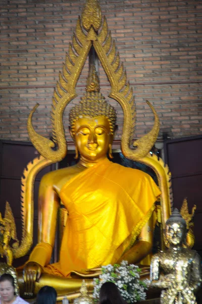 Ayutthaya 王家卫观光寺一景 — 图库照片