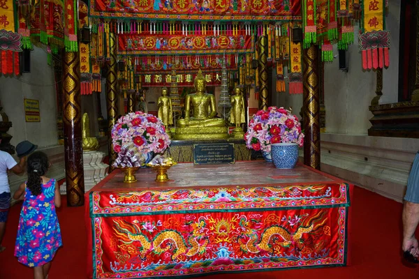 Thailandia Ayutthaya Wat Phanan Choeng Worawihan Tempio — Foto Stock