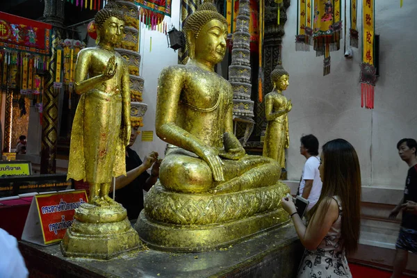 Thajsko Ayutthaya Wat Phanan Choeng Worawihan Chrám — Stock fotografie