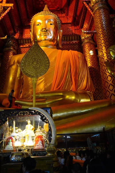 Thailand Ayutthaya Wat Phanan Choeng Worawihan Tempel — Stockfoto