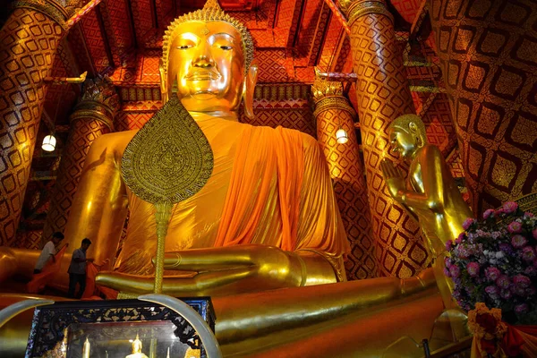 Thailand Ayutthaya Wat Phanan Choeng Worawihan Tempel — Stockfoto