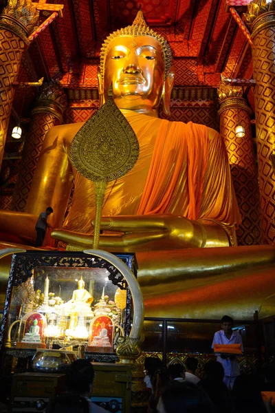 Thajsko Ayutthaya Wat Phanan Choeng Worawihan Chrám — Stock fotografie