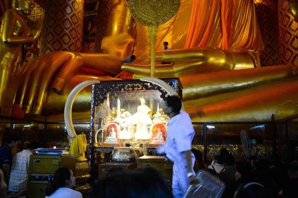 Thajsko Ayutthaya Wat Phanan Choeng Worawihan Chrám — Stock fotografie