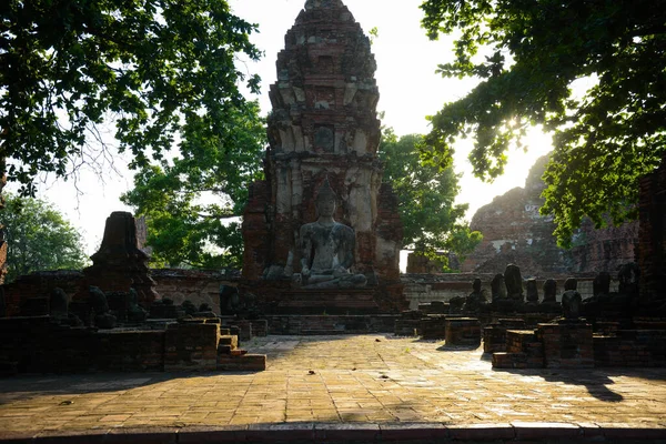 Tayland Ayutthaya Wat Mahathat Tapınağı — Stok fotoğraf