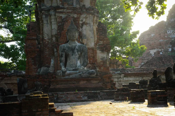 Tailândia Ayutthaya Templo Wat Mahathat — Fotografia de Stock