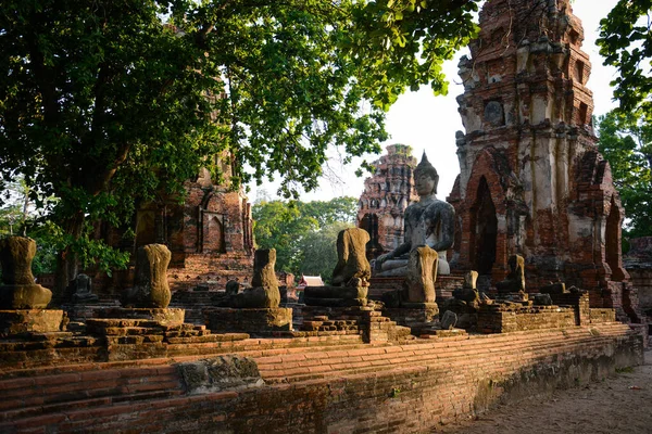 Tailândia Ayutthaya Templo Wat Mahathat — Fotografia de Stock