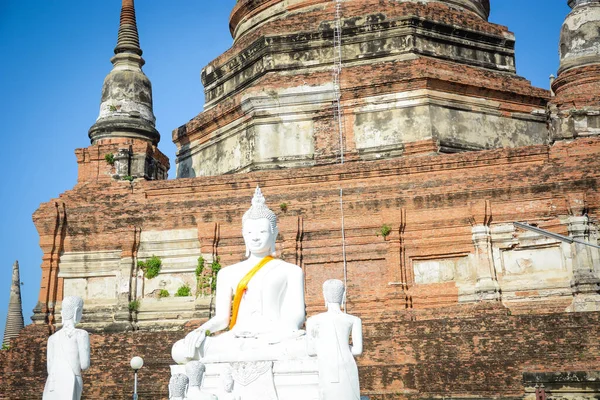 Thailand Ayutthaya Wat Yai Chai Mongkhol Temple Stock Picture