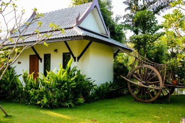 Tayland. Ayutthaya. Şehrin güzel bir manzarası.