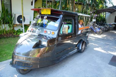 Tayland. Ayutthaya. Şehrin güzel bir manzarası.