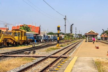 Tayland. Ayutthaya. Şehrin güzel bir manzarası.