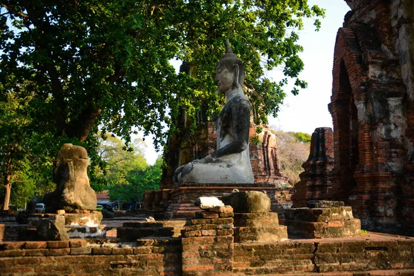 Thajsko Ayutthaya Wat Mahathat Chrám — Stock fotografie