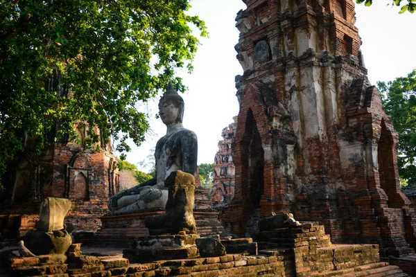 Thajsko Ayutthaya Wat Mahathat Chrám — Stock fotografie