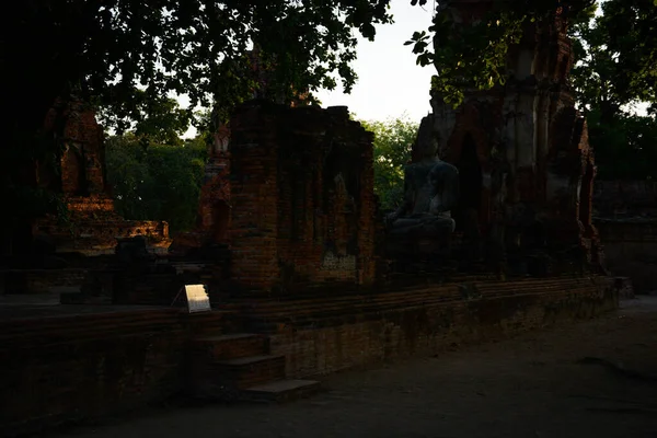 Thailandia Ayutthaya Una Splendida Vista Dei Templi Della Città — Foto Stock