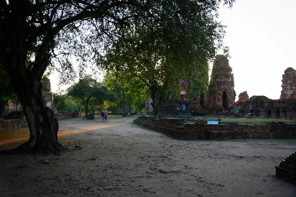 Tailandia Ayutthaya Una Hermosa Vista Los Templos Ciudad —  Fotos de Stock