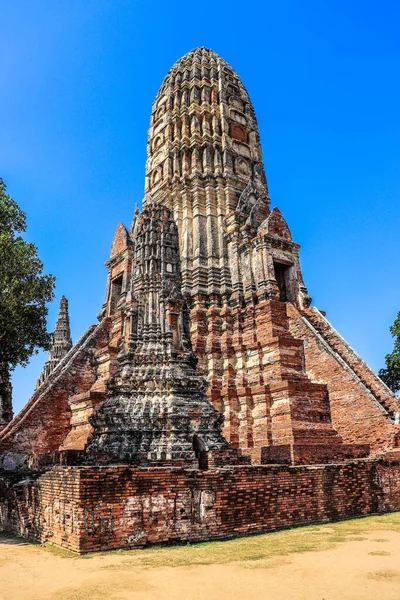 Ajutthaja Thaiföld Wat Chaiwatthanaram Templom — Stock Fotó