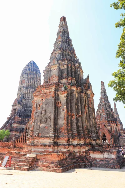 Ajutthaja Thaiföld Wat Chaiwatthanaram Templom — Stock Fotó