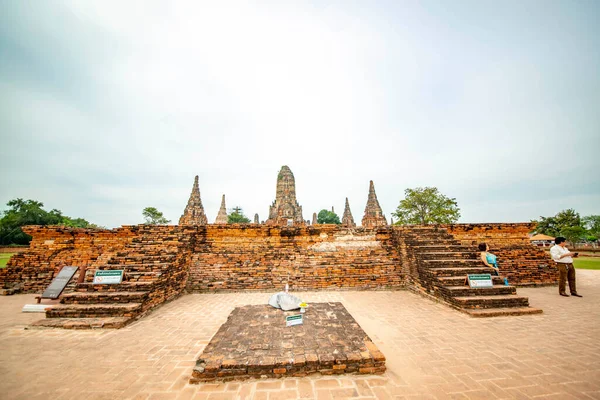 Ayutthaya Tayland Wat Chaiwatthanaram Tapınağı — Stok fotoğraf